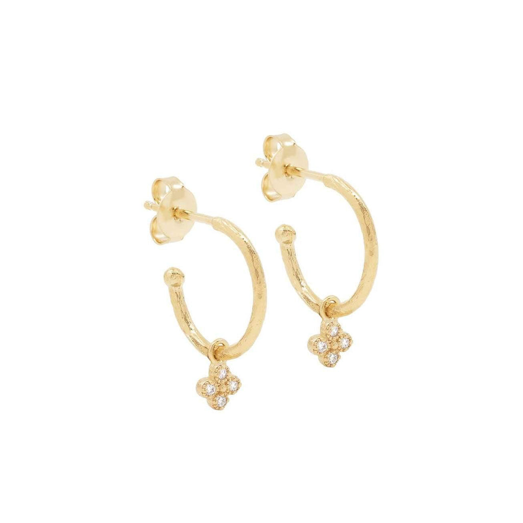 By Charlotte  Gold Luminous Hoops available at Rose St Trading Co