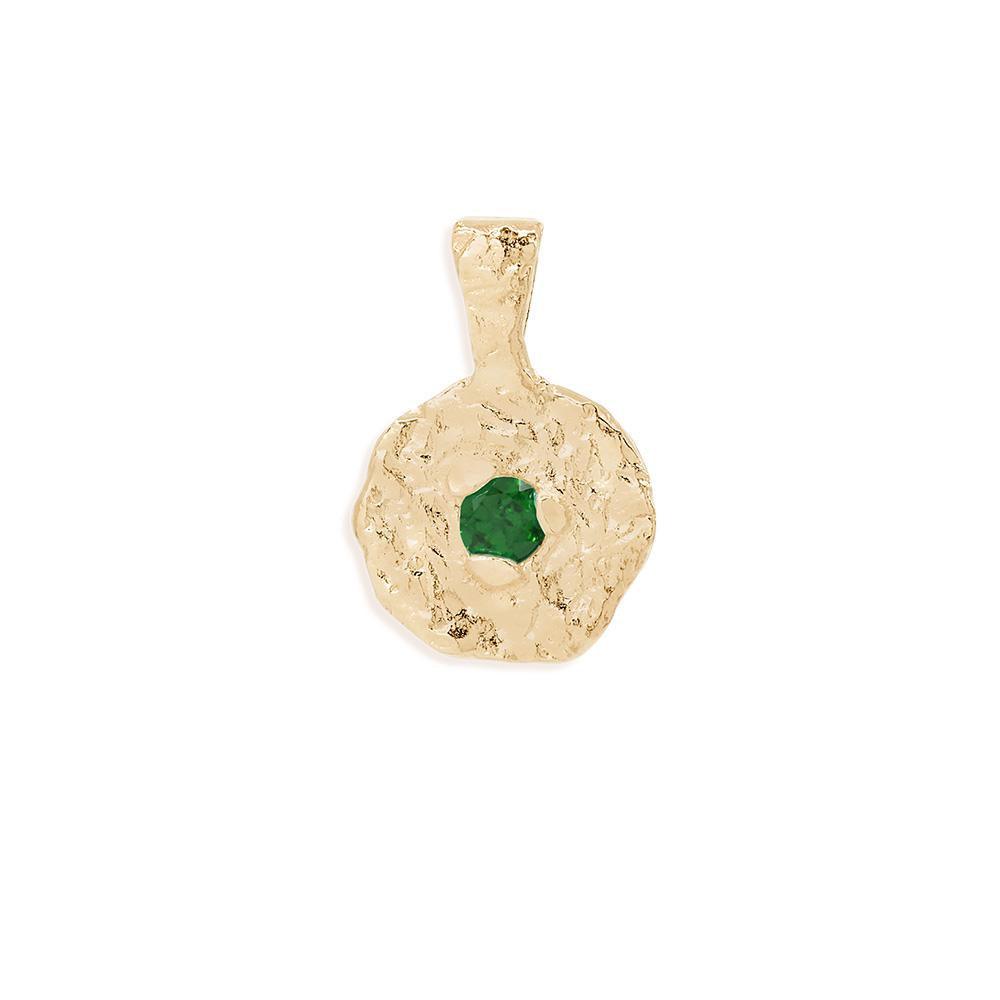 By Charlotte  Gold May Birthstone Pendant available at Rose St Trading Co