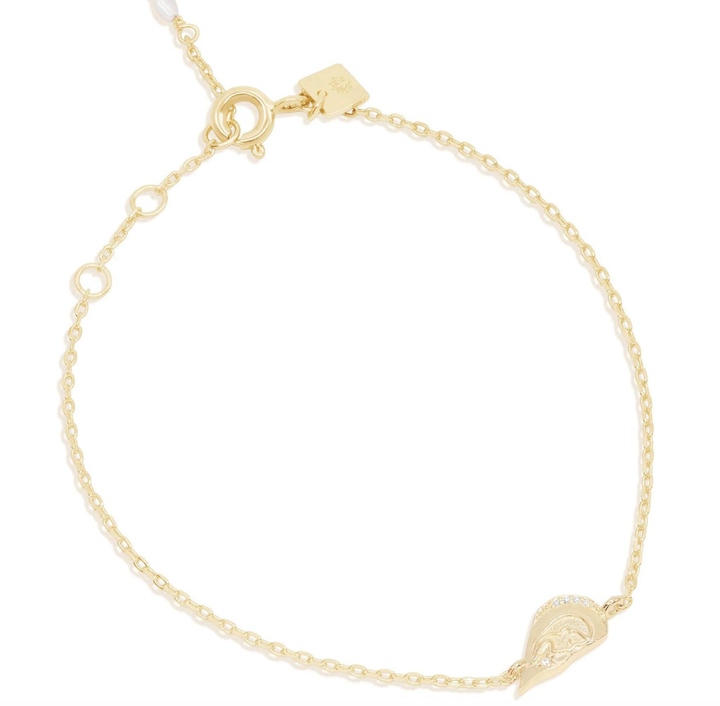 By Charlotte  Gold My Safest Place Bracelet available at Rose St Trading Co
