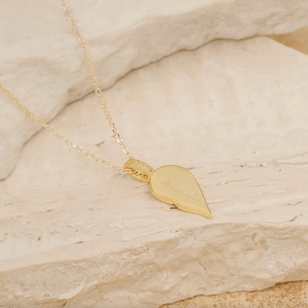 By Charlotte  Gold My Safest Place Necklace available at Rose St Trading Co