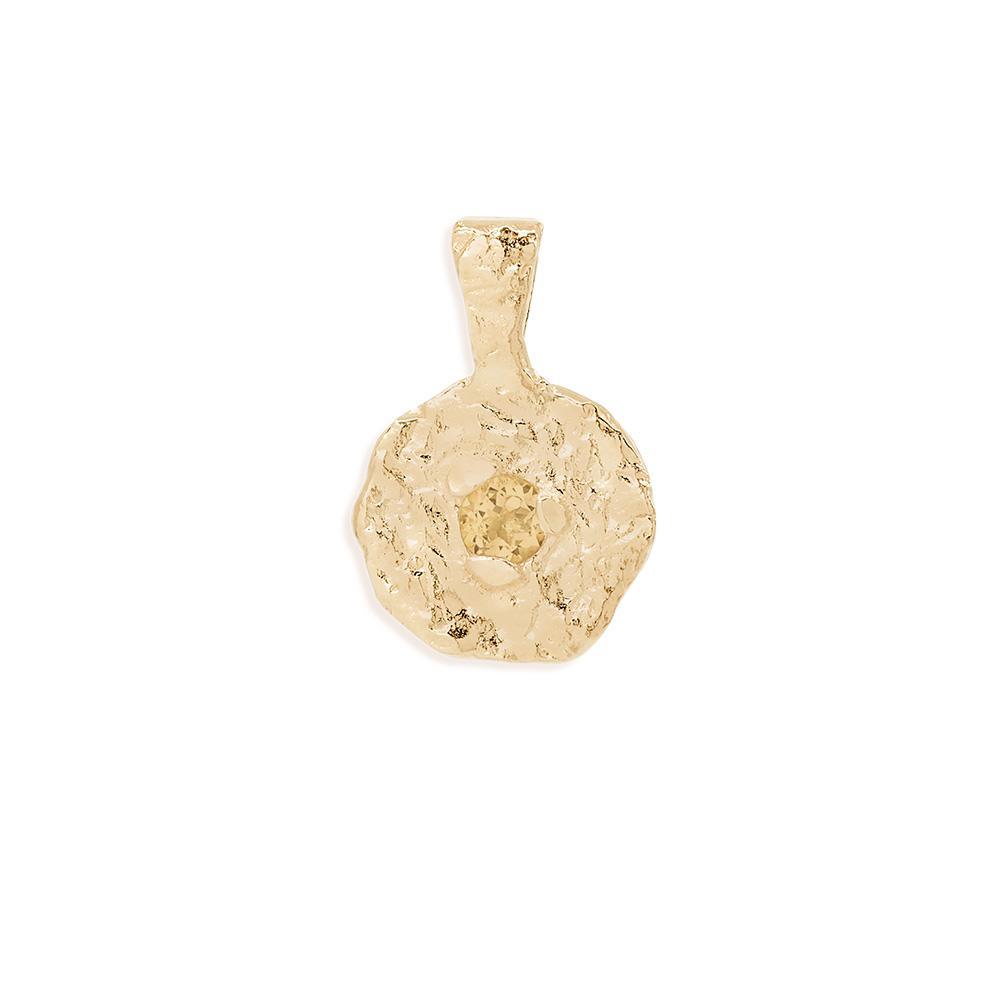 By Charlotte  Gold November Birthstone Pendant available at Rose St Trading Co
