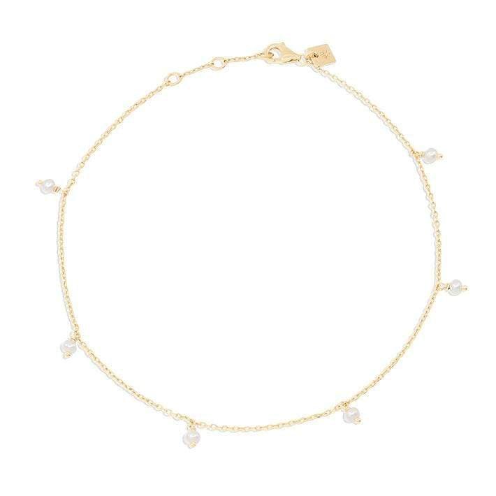 By Charlotte  Gold Peace Anklet available at Rose St Trading Co