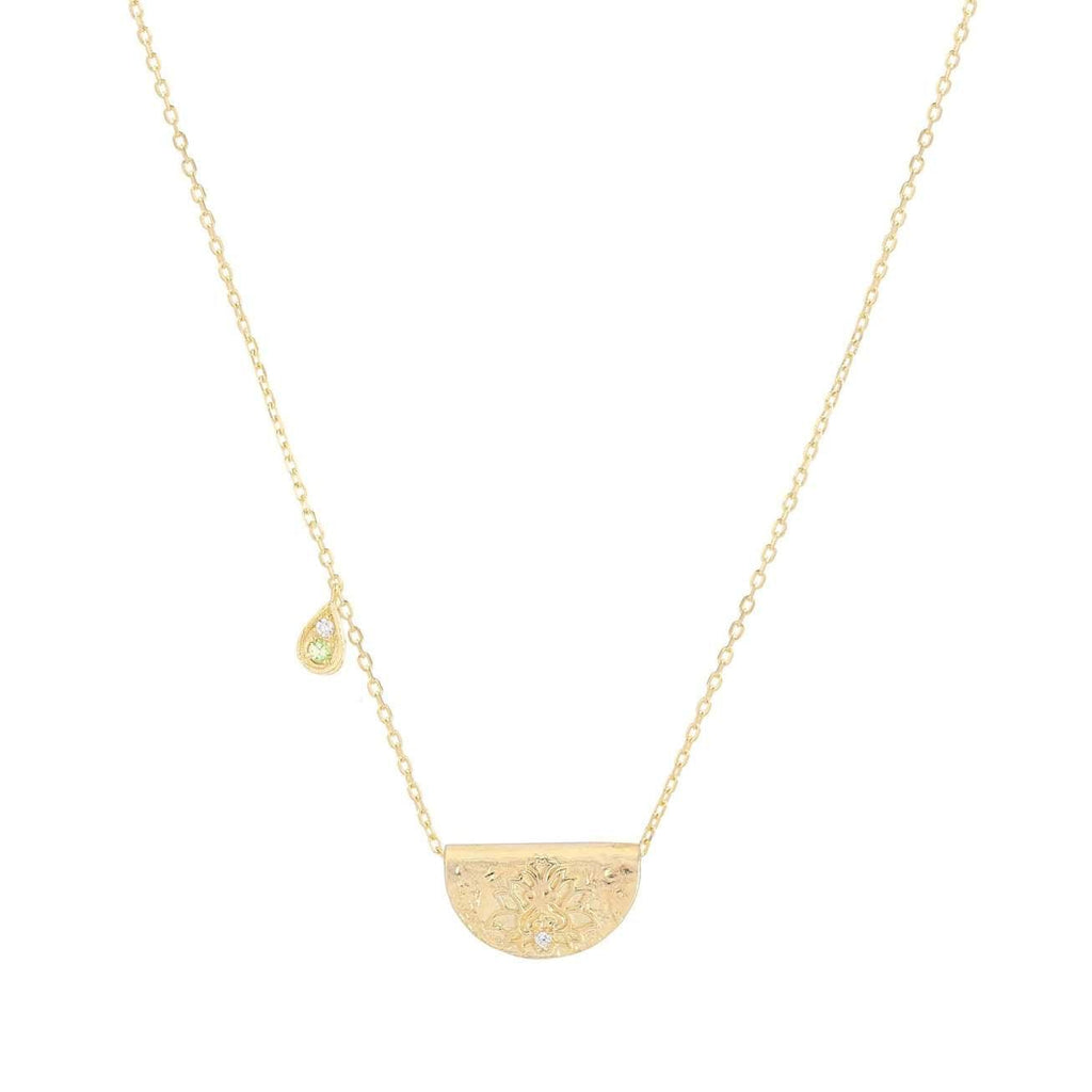 By Charlotte  Gold Protect Your Heart Necklace available at Rose St Trading Co