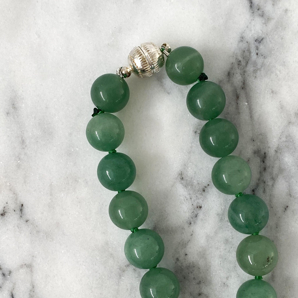 RSTC  Green Jade  Baroque Pearl Necklace available at Rose St Trading Co