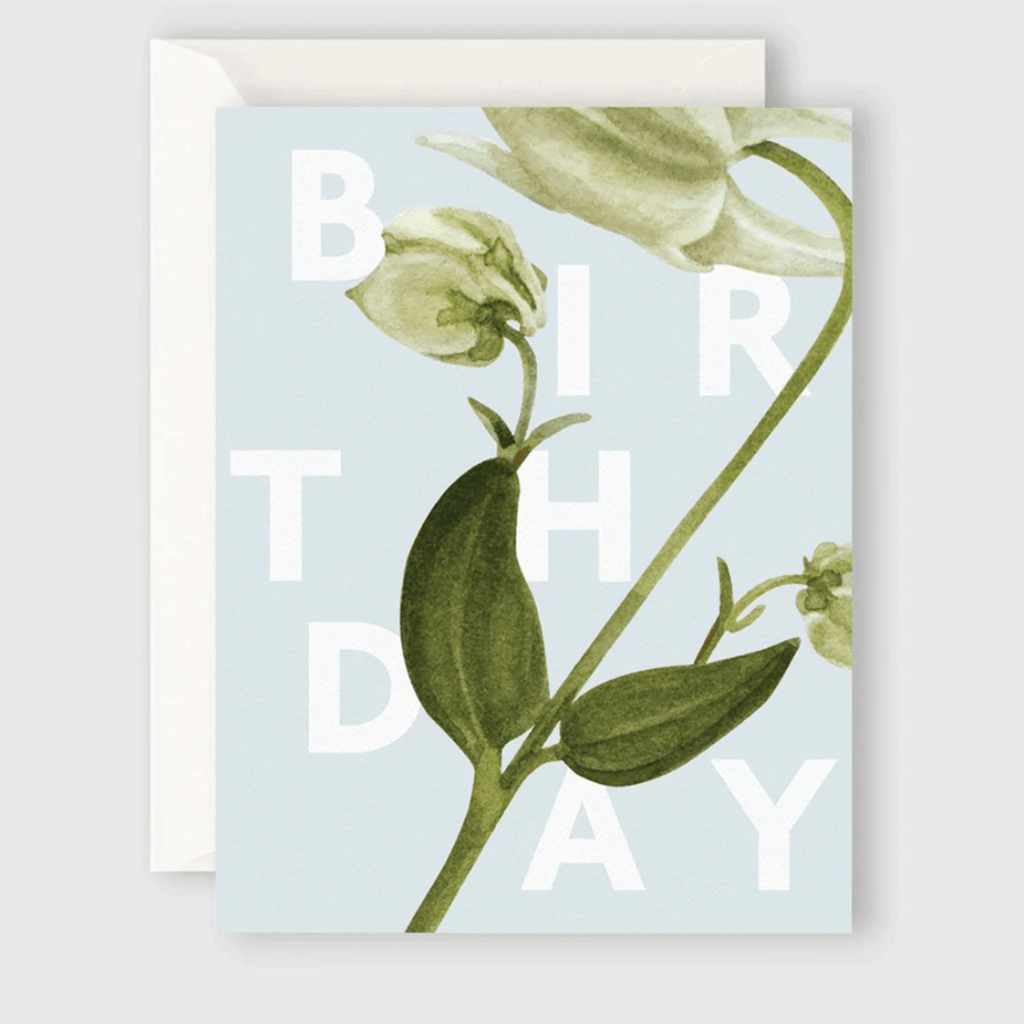 Father Rabbit  Greeting Card | Floral Birthday available at Rose St Trading Co