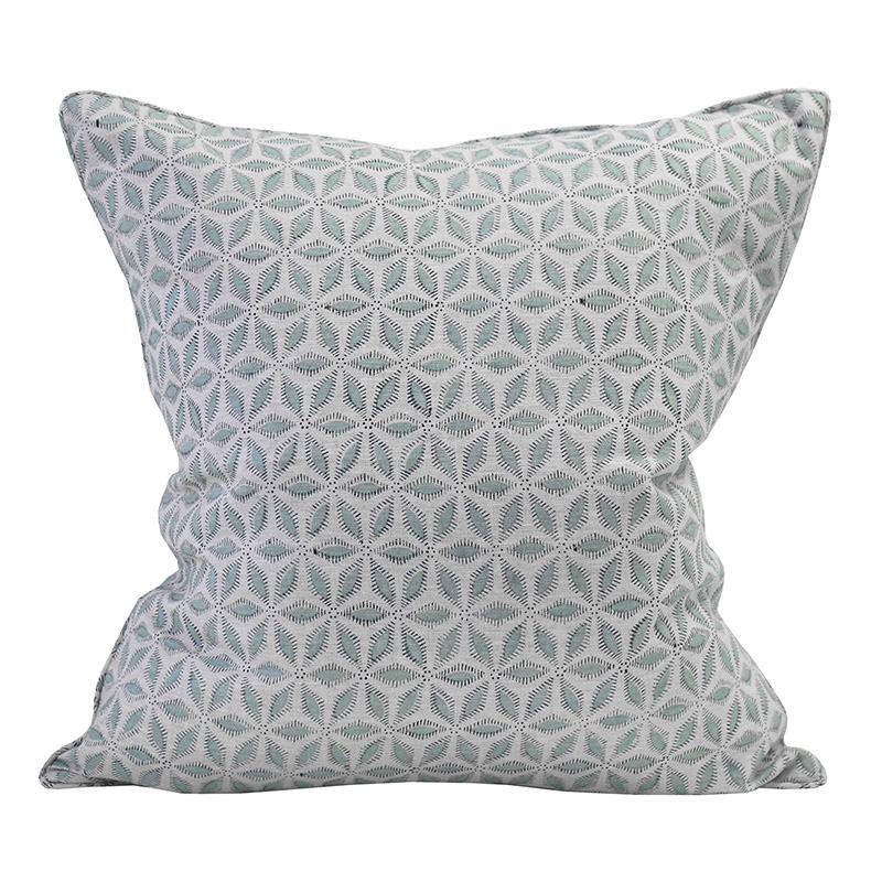 Walter G  Hanami Light Blue Linen Cushion | 50x50cm available at Rose St Trading Co