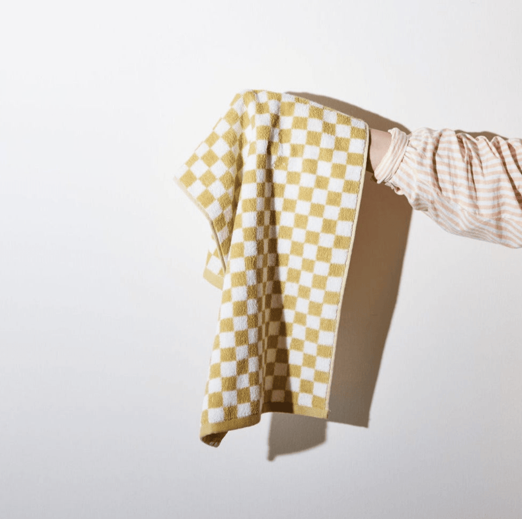 House of Nunu  Hand Towel | Honey Check available at Rose St Trading Co