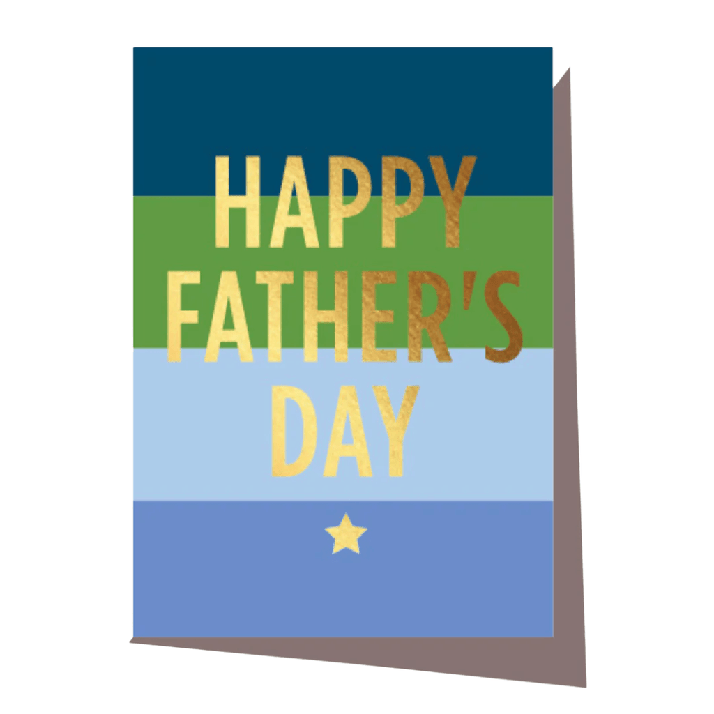 Elm Paper  Happy Father's Day | Navy/Green Stripe available at Rose St Trading Co