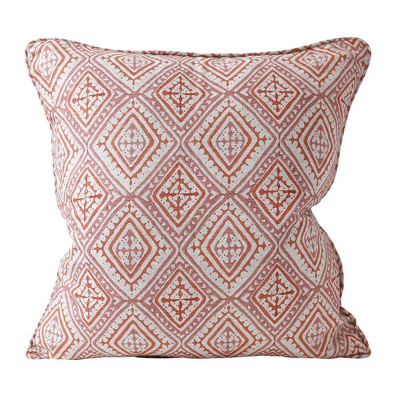 Walter G  Havana Guava Linen Cushion -50 x 50cm available at Rose St Trading Co