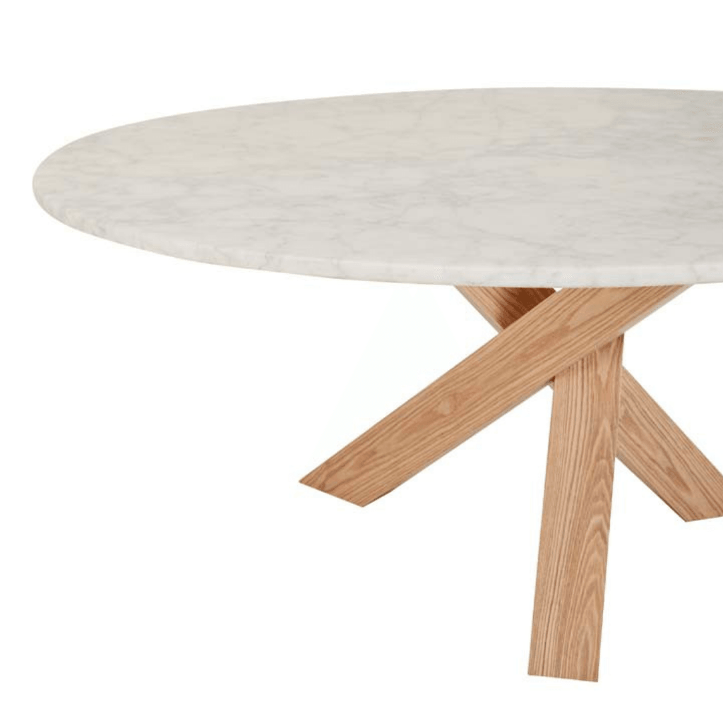 Globe West  Hudson Marble Coffee Table | Ash/Matt White available at Rose St Trading Co