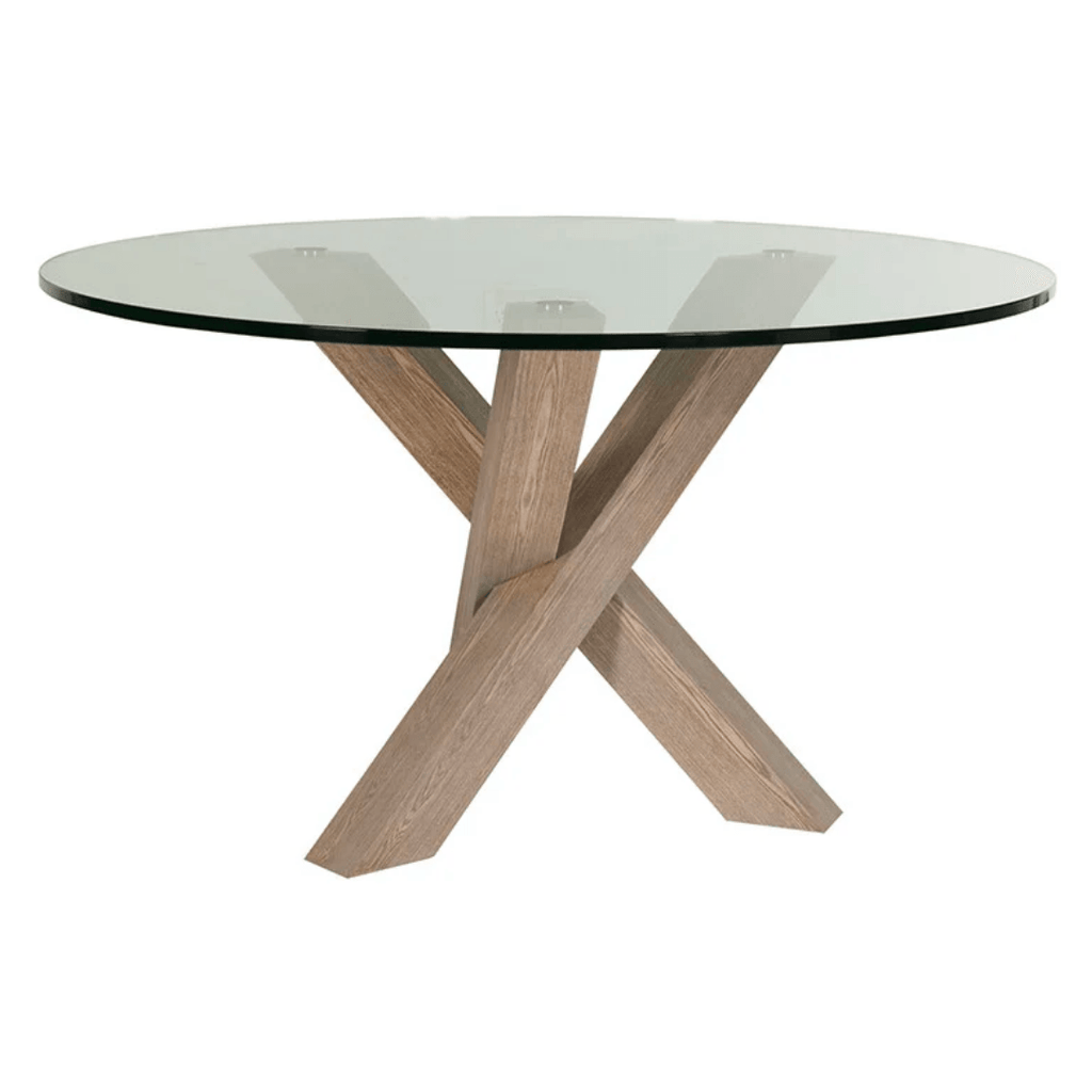 Globe West  Hudson Round Dining Table | Grey Ash available at Rose St Trading Co