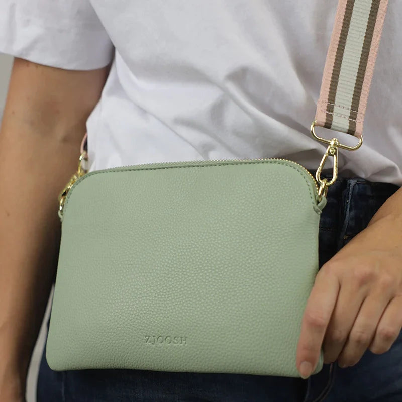 RSTC  Hugo Cross Body Bag | Pistachio available at Rose St Trading Co