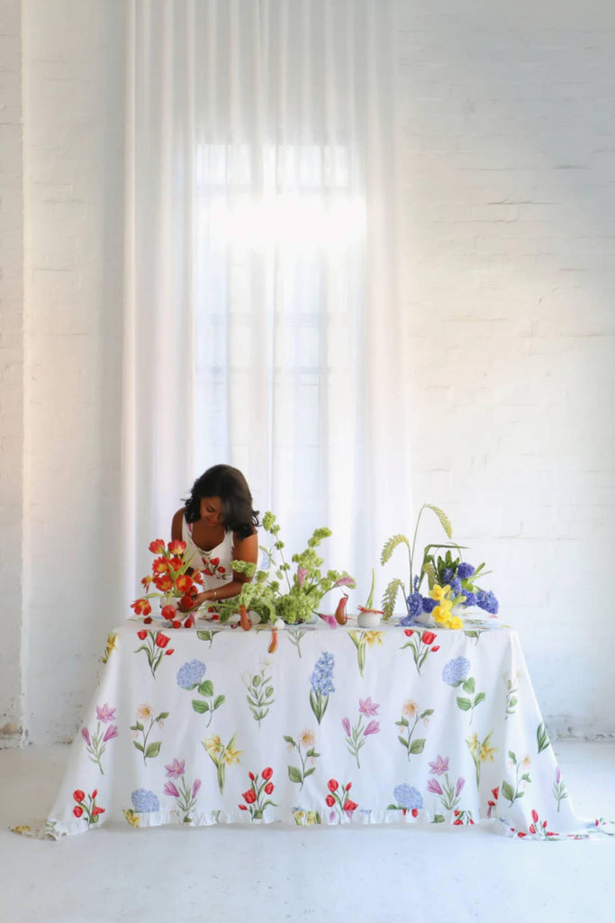 Hyacinth Tablecloth by Binny in stock at Rose St Trading Co