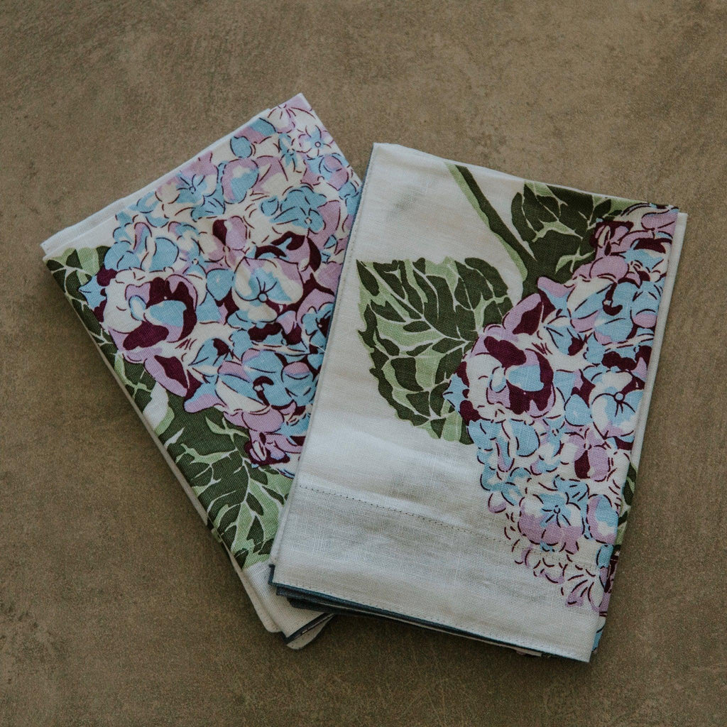 Bright Threads  Hydrangea Napkin | Set of Four available at Rose St Trading Co