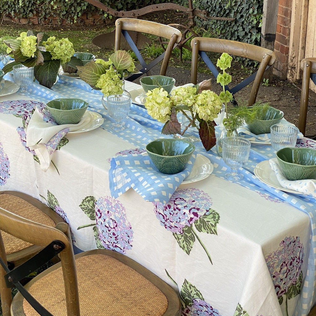 Bright Threads  Hydrangea Tablecloth available at Rose St Trading Co