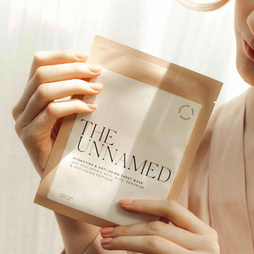 The Unnamed  Hydrating  Anti Aging Sheet Mask available at Rose St Trading Co