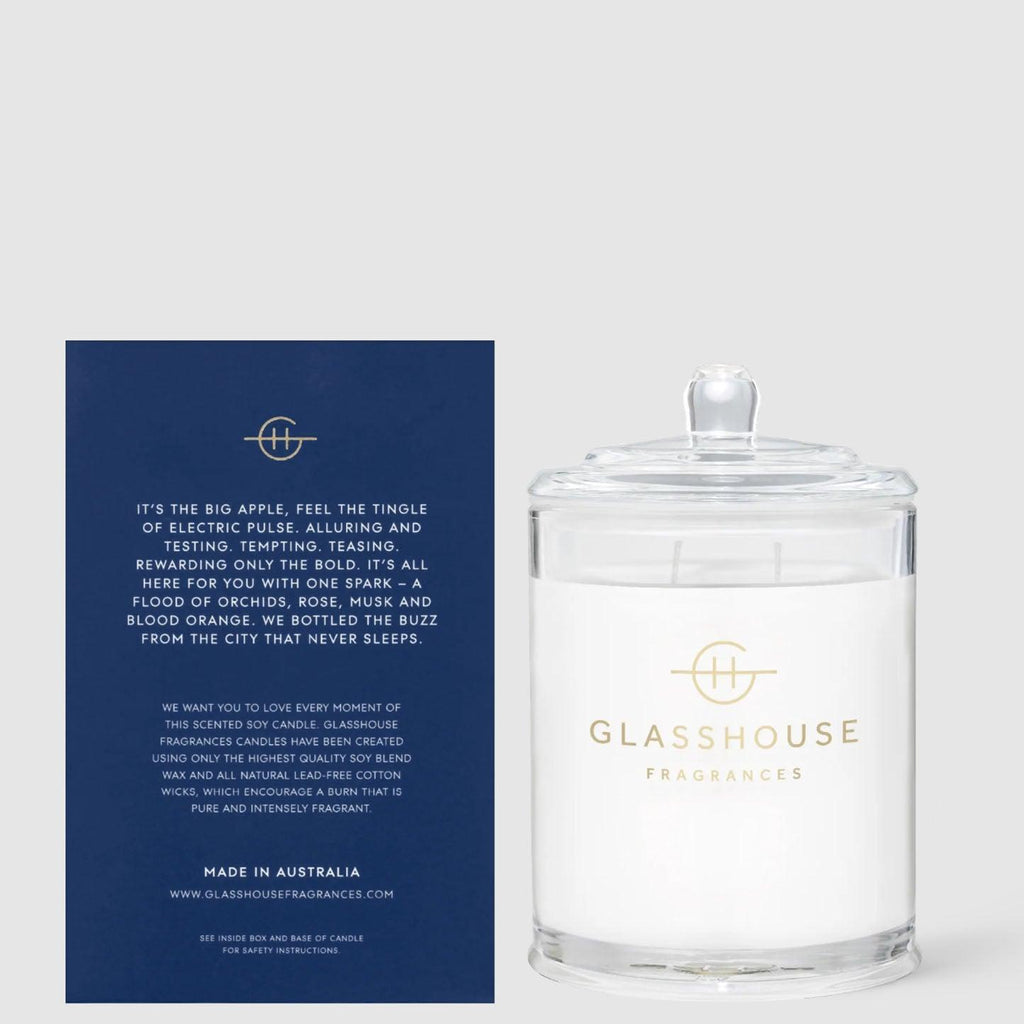 Glasshouse Fragrance  I'll Take Manhattan 380g Candle available at Rose St Trading Co