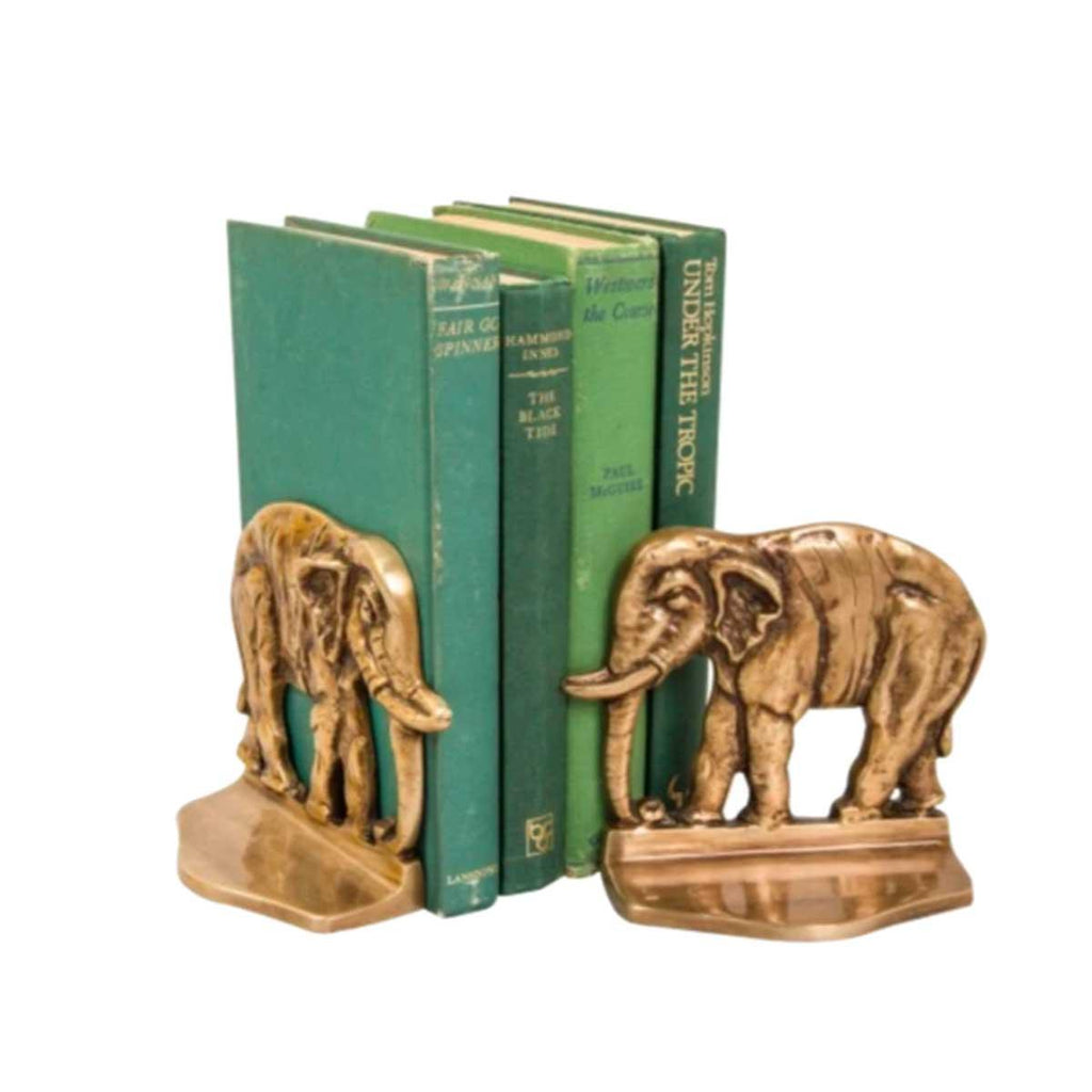 C.A.M.  Imperio Brass Book Ends | Elephante available at Rose St Trading Co