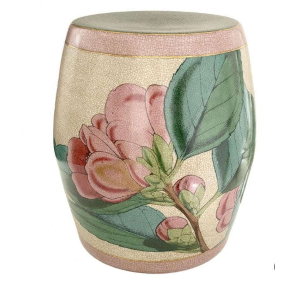 C.A.M.  Imperio Porcelain Stool | Camellia available at Rose St Trading Co