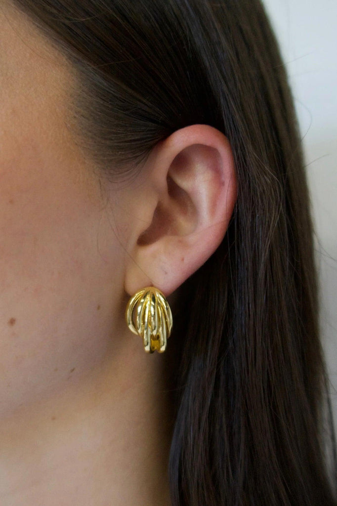 Indie Earring | Gold by Zafino in stock at Rose St Trading Co