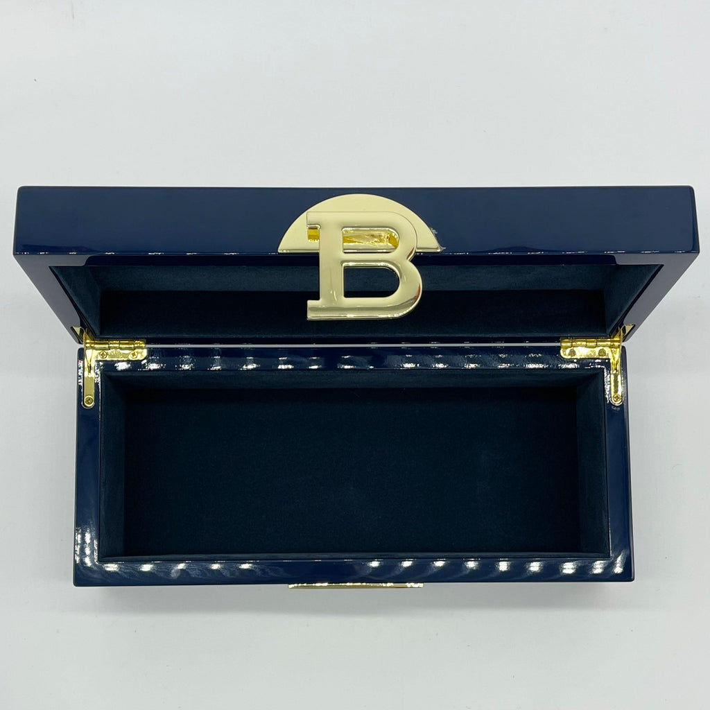 RSTC  Initial Jewellery Box | Navy available at Rose St Trading Co