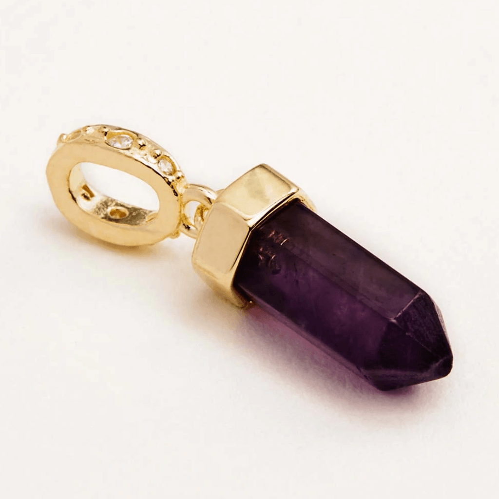 By Charlotte  Intention of Protection Amethyst Pendant available at Rose St Trading Co