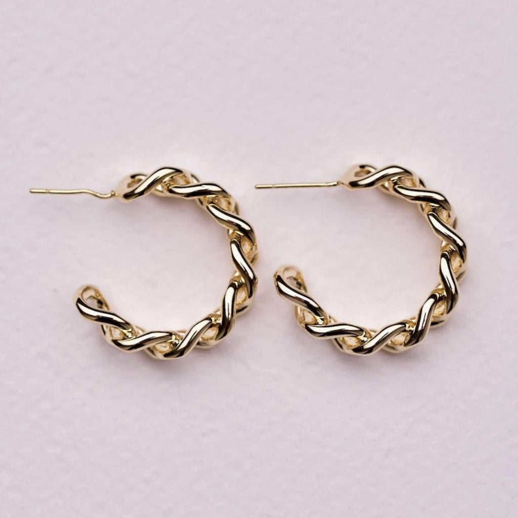 Zafino  Iris Earring | Gold available at Rose St Trading Co