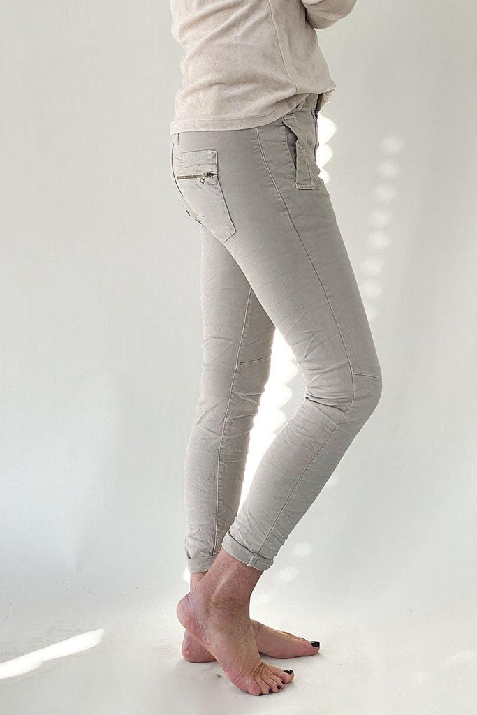 Italian Star  Italian Jeans - Beige available at Rose St Trading Co