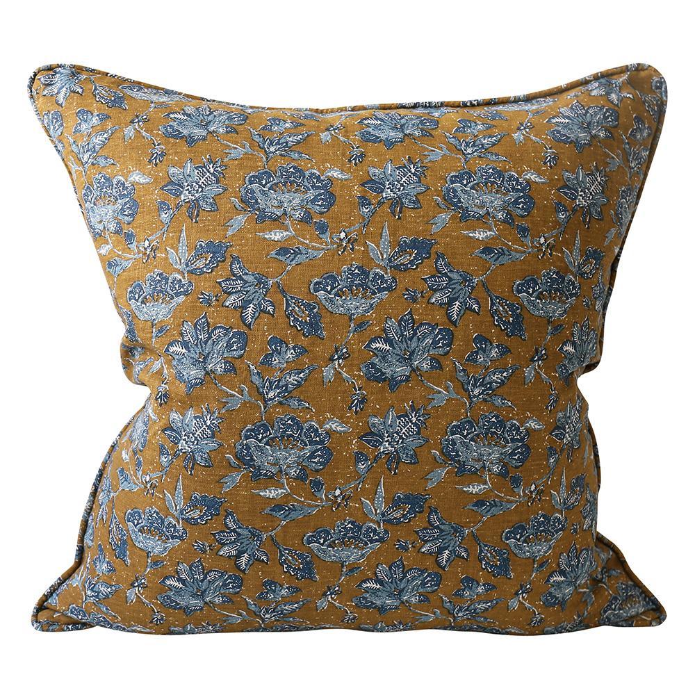 Walter G  Java Tobacco Linen Cushion -50x50cm available at Rose St Trading Co