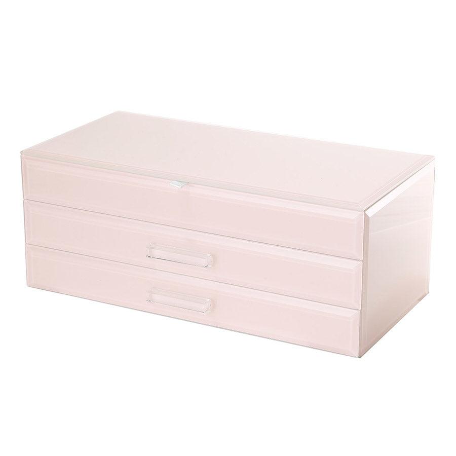 RSTC  Jewellery Box - Blush Glass Large available at Rose St Trading Co