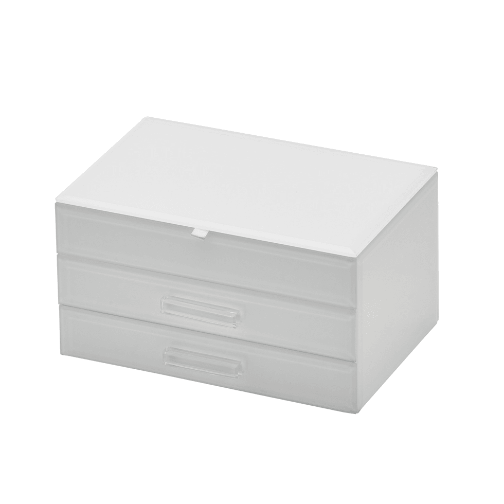 Rose St Trading Co  Jewellery Box - White Glass Medium available at Rose St Trading Co