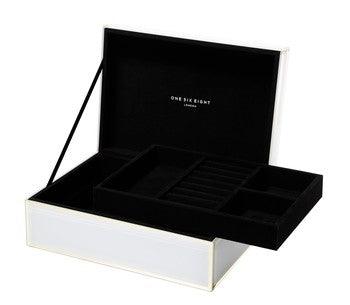 RSTC  Jewellery Box - White Large Florence available at Rose St Trading Co