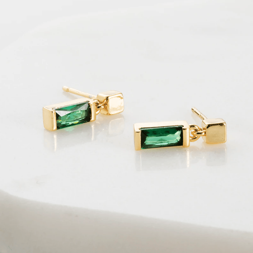 Zafino  Kate Earring | Emerald available at Rose St Trading Co