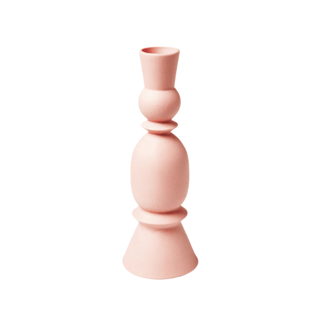 Jones & Co  King Candlestick | Dark Pink available at Rose St Trading Co