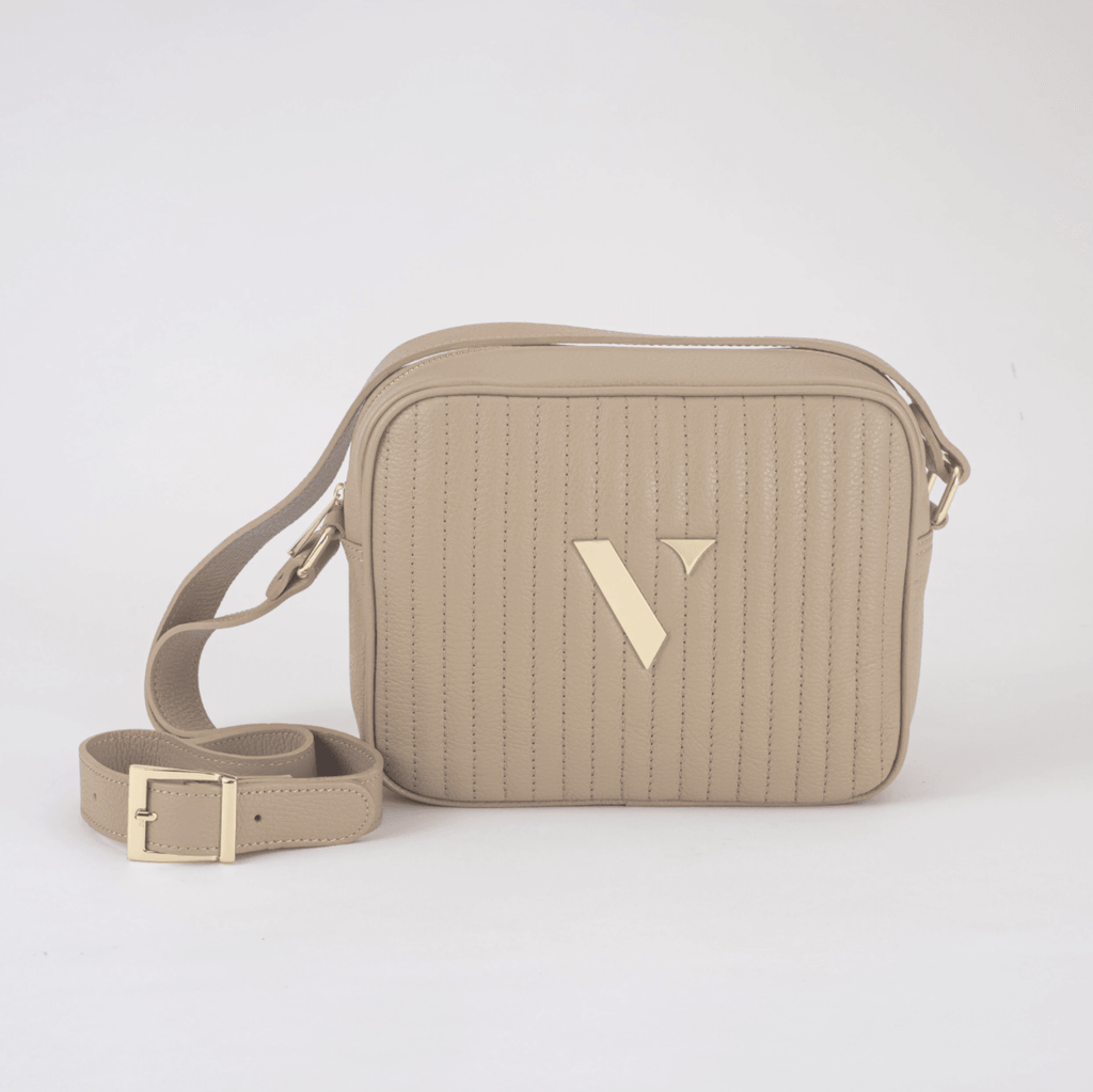 Vestirsi  Kirsty Bag | Beige with Gold Hardware available at Rose St Trading Co