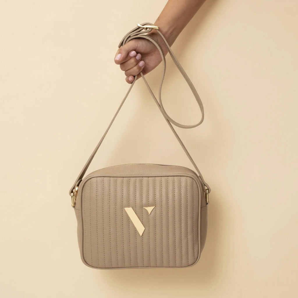 Vestirsi  Kirsty Bag | Beige with Gold Hardware available at Rose St Trading Co