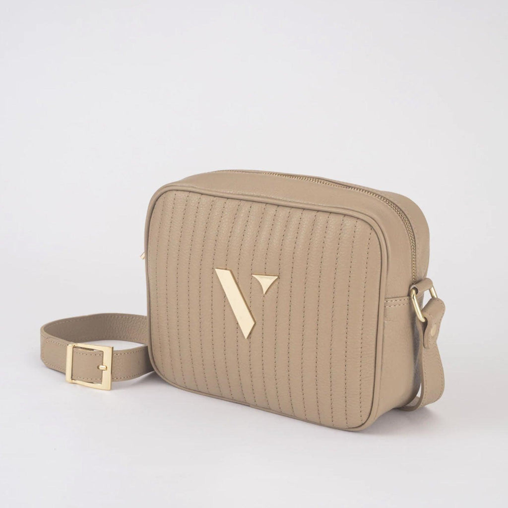 Vestirsi  Kirsty Bag | Beige with Gold Hardware available at Rose St Trading Co