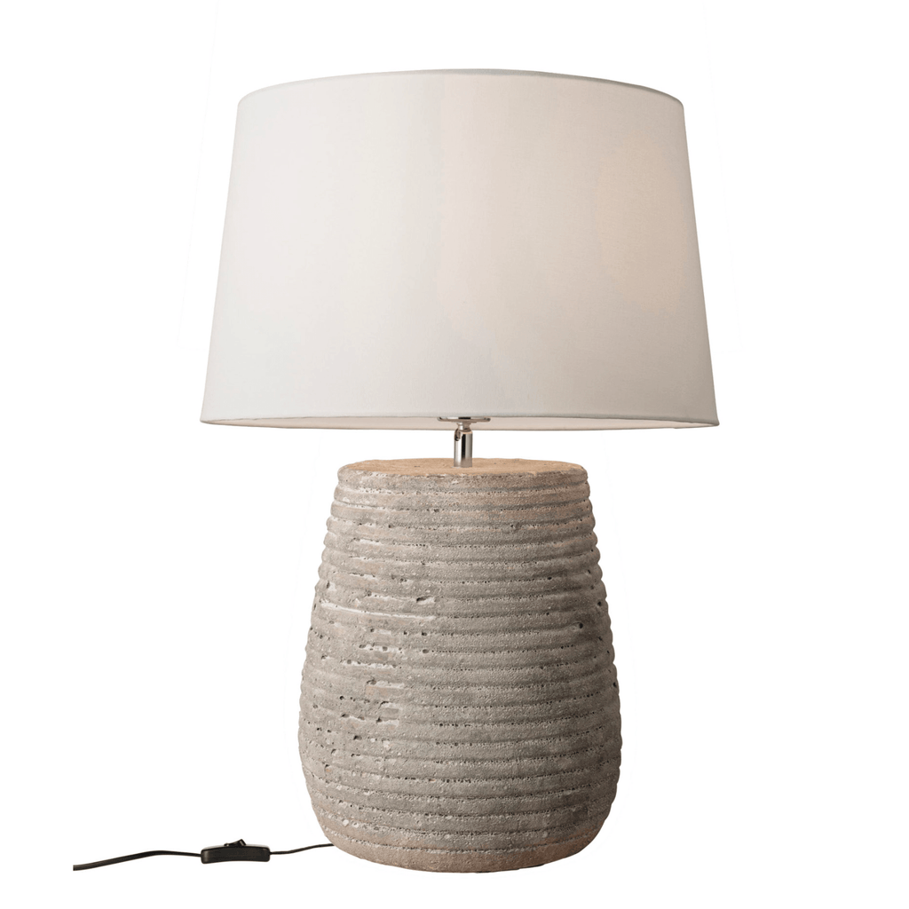 RSTC  Koa Weather Beaten Stone Ceramic Table Lamp available at Rose St Trading Co