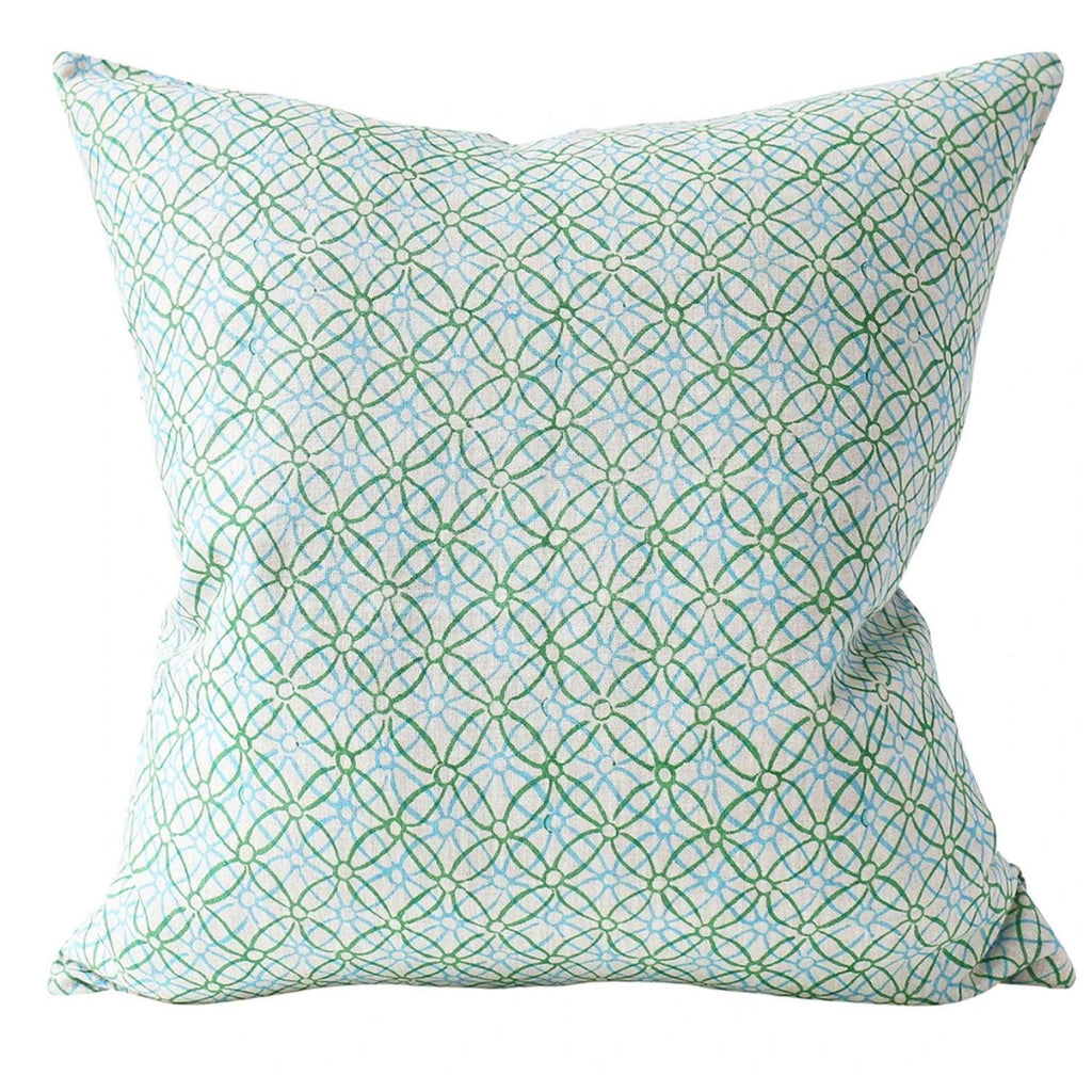 Walter G  Koshi Emerald Linen Cushion | 55cm x 55cm available at Rose St Trading Co