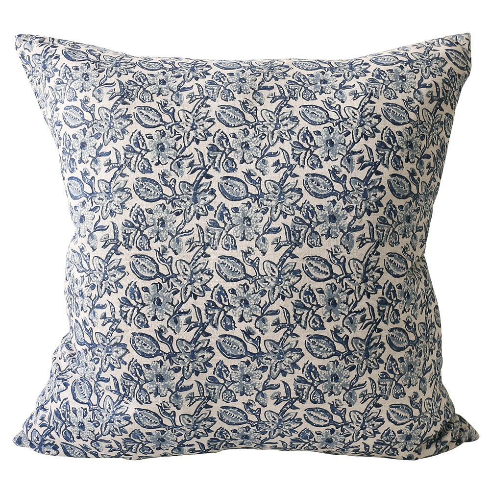 Walter G  Krabi Azure Linen Cushion -55 x 55cm available at Rose St Trading Co