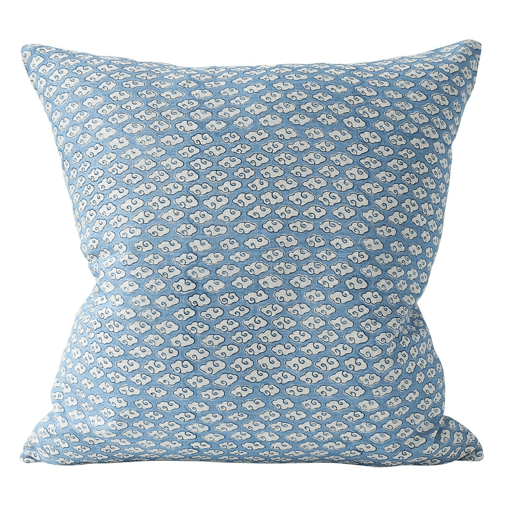 Walter G  Kumo Fresh Azure Linen Cushion available at Rose St Trading Co