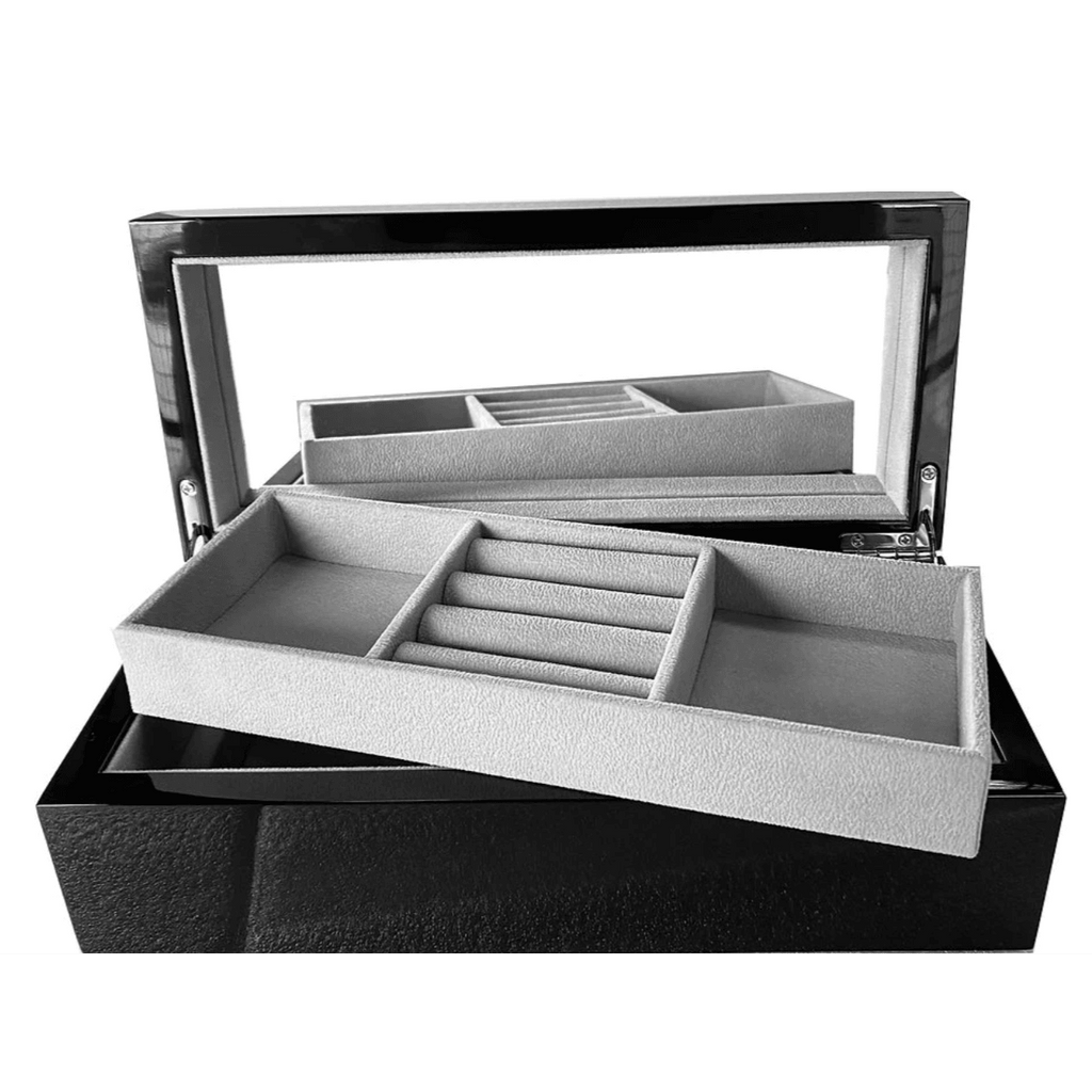RSTC  Lacquered Jewellery Box Rectangle | Black available at Rose St Trading Co