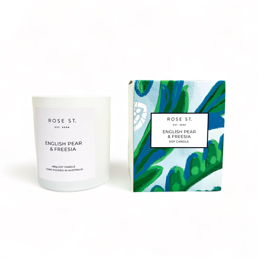 Large Candle | English Pear & Freesia - Rose St Trading Co