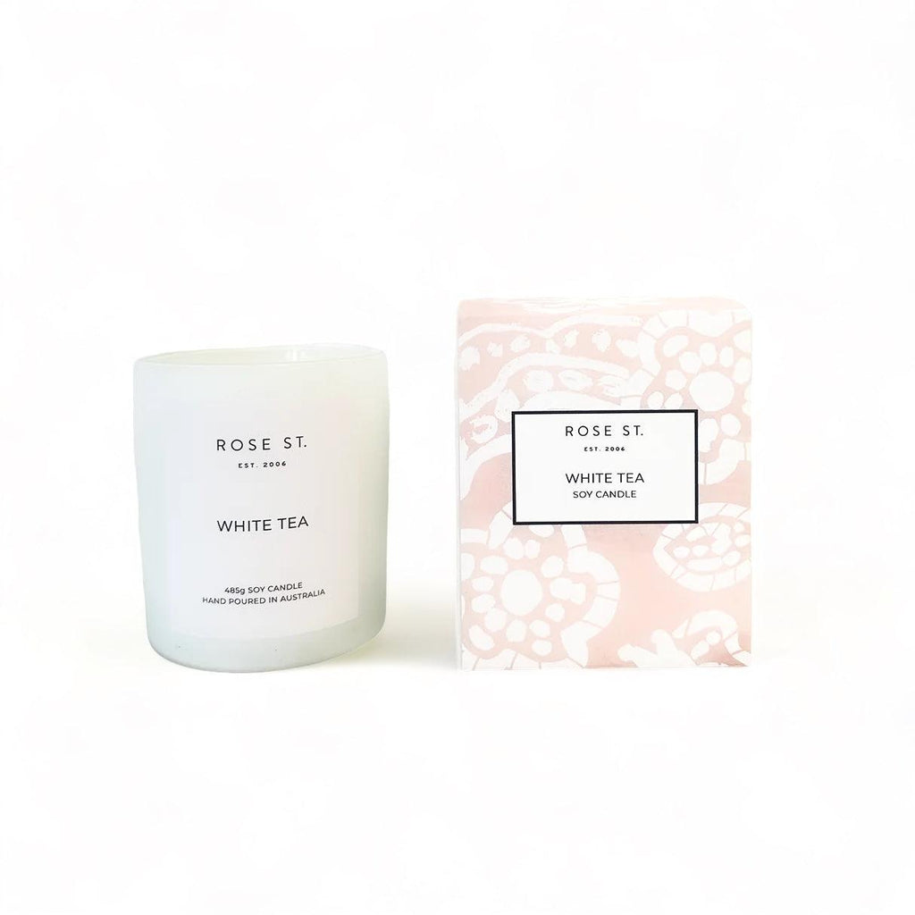 Large Candle | White Tea - Rose St Trading Co