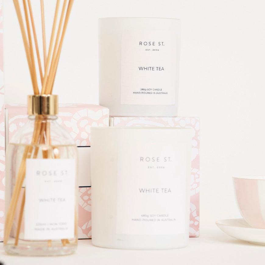 Large Candle | White Tea - Rose St Trading Co