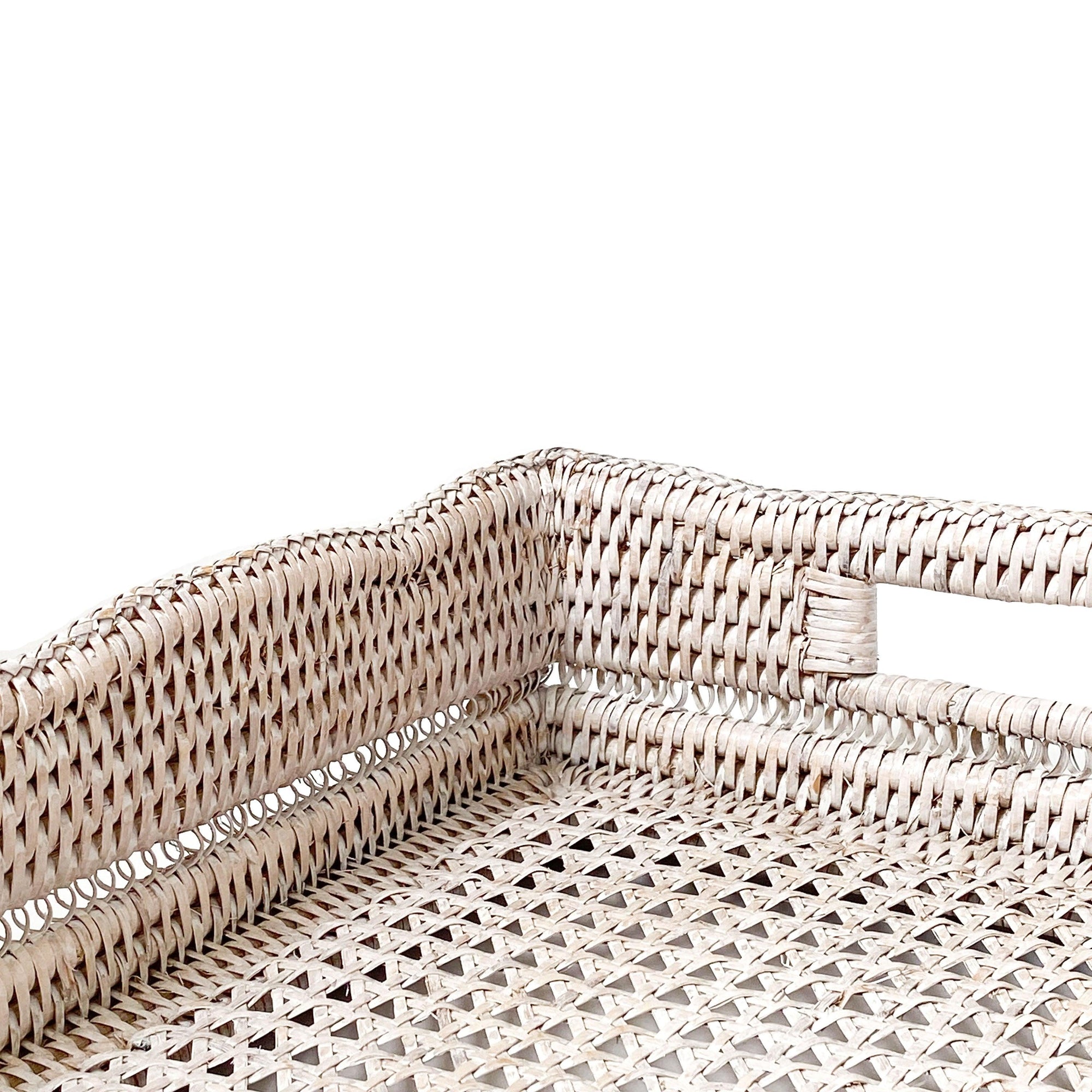 RSTC  Large Lace Tray | White Wash available at Rose St Trading Co