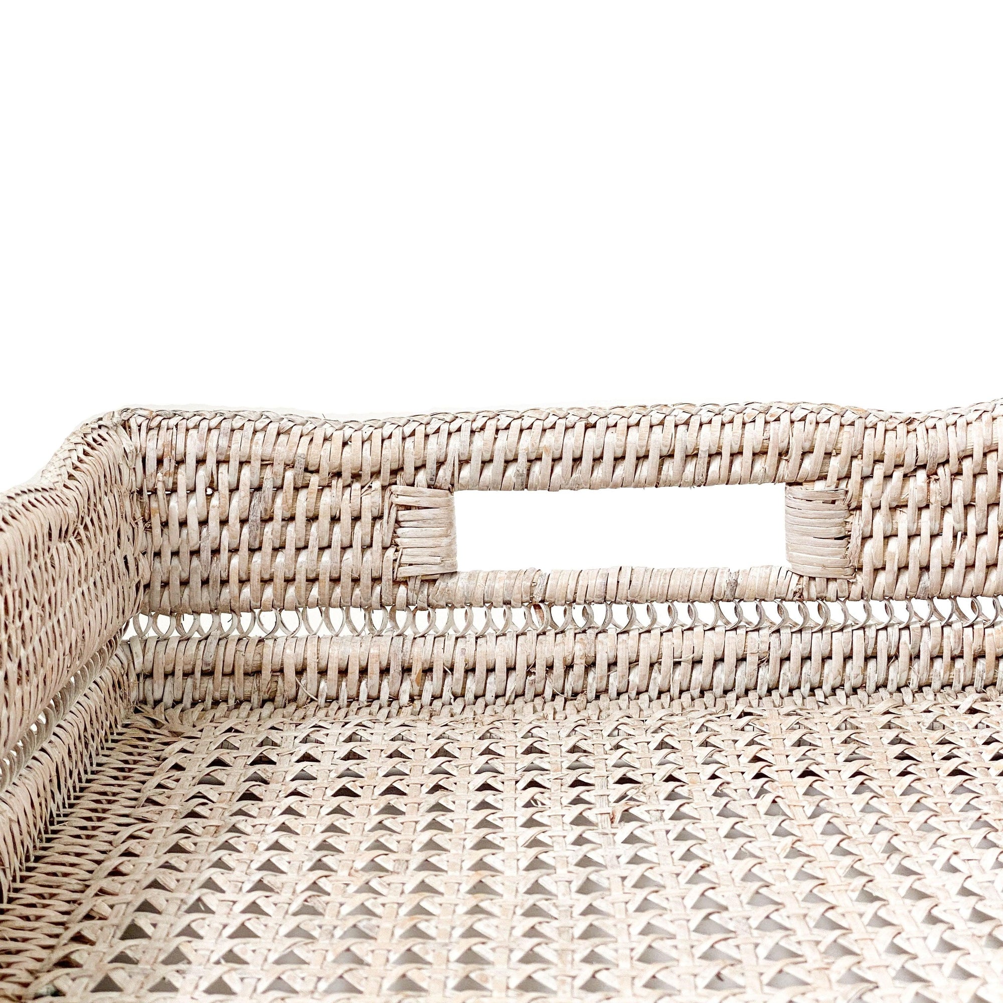 RSTC  Large Lace Tray | White Wash available at Rose St Trading Co