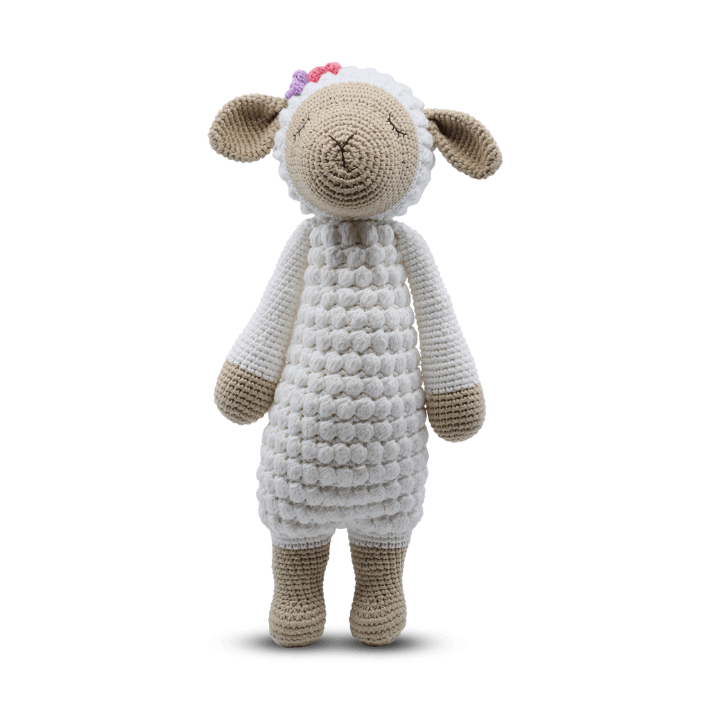 Snuggle Buddies  Large Standing Toy | Lamb available at Rose St Trading Co