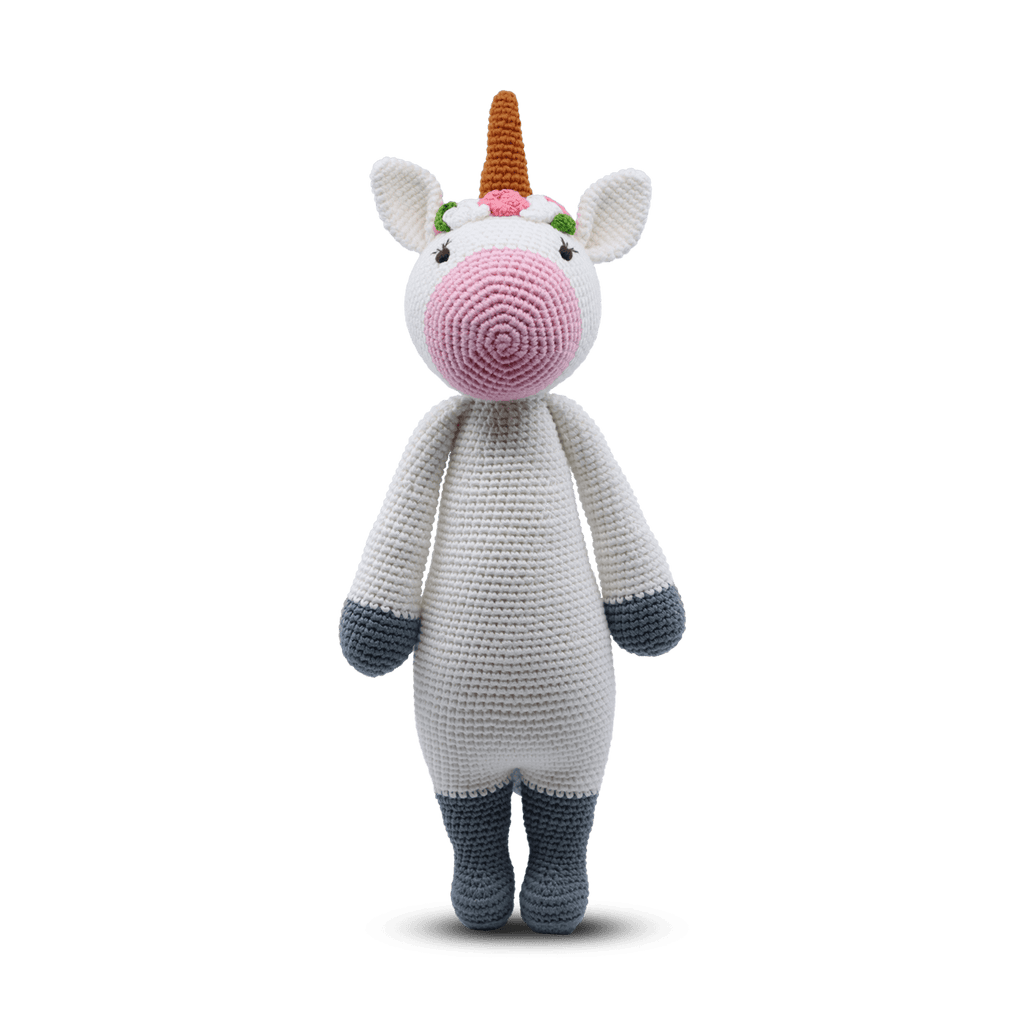 Snuggle Buddies  Large Standing Toy | Unicorn available at Rose St Trading Co