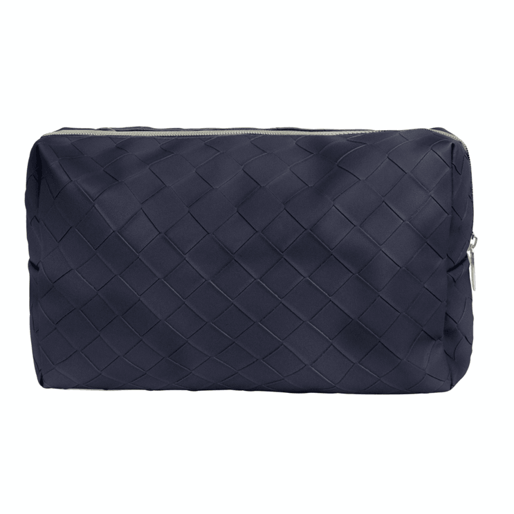 Tonic  Large Woven Beauty Bag | Navy available at Rose St Trading Co